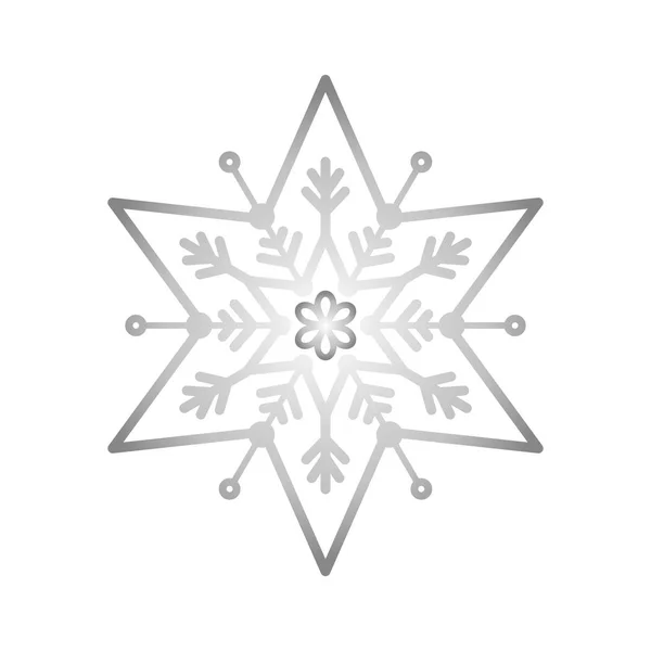 Copo de nieve invierno nieve — Vector de stock