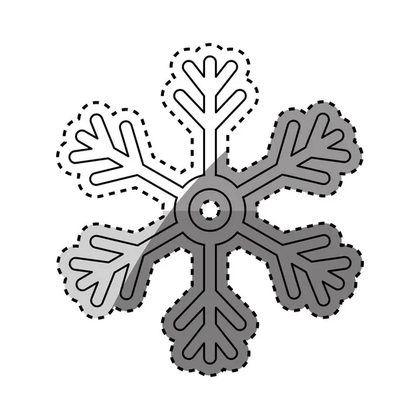Copo de nieve invierno nieve — Vector de stock