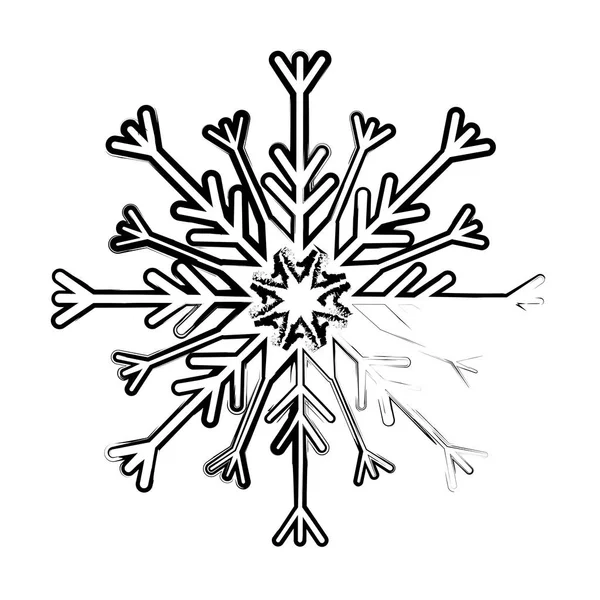 Copo de nieve invierno nieve — Vector de stock