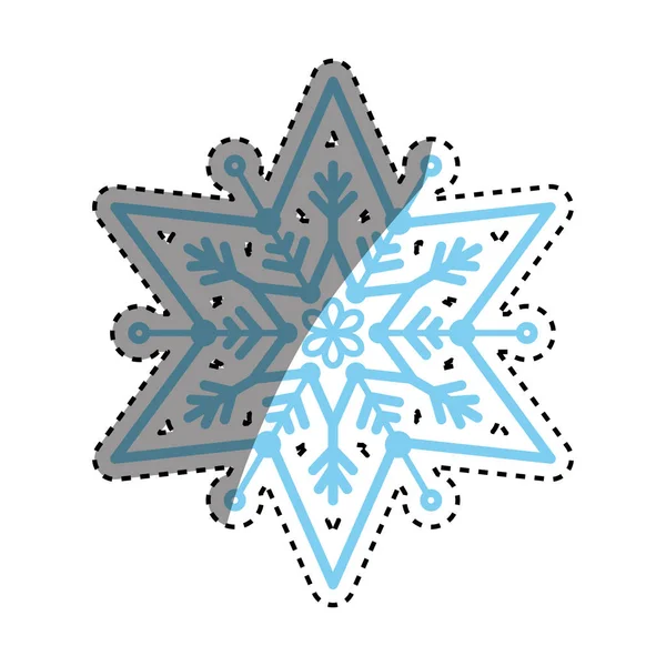 Снежинка зимняя — стоковый вектор