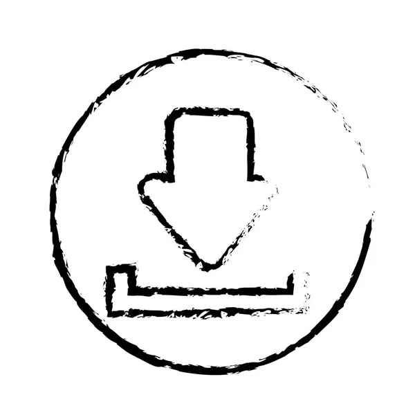 Λήψη web σύμβολο — Διανυσματικό Αρχείο