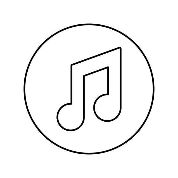 Música nota símbolo — Archivo Imágenes Vectoriales