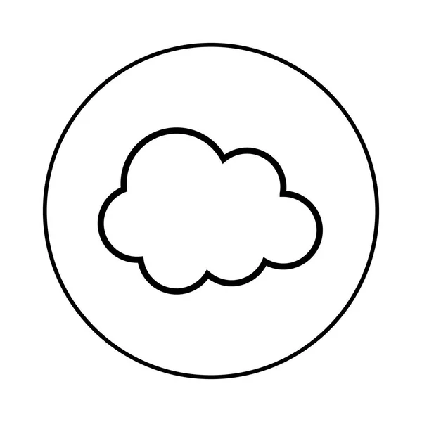 Σύμβολο Καιρός σύννεφο — Διανυσματικό Αρχείο
