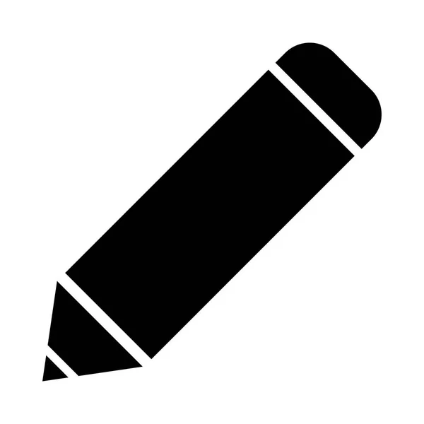 Symbole de crayon isolé — Image vectorielle