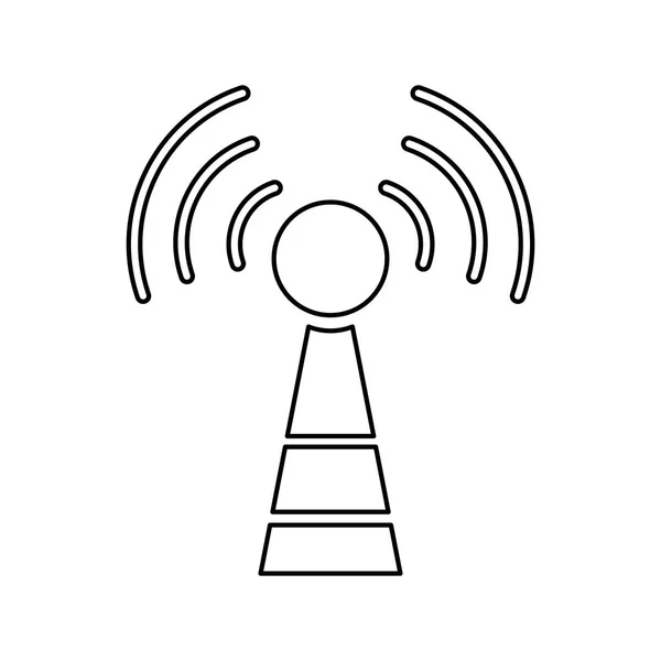 Tecnologia di comunicazione antenna — Vettoriale Stock