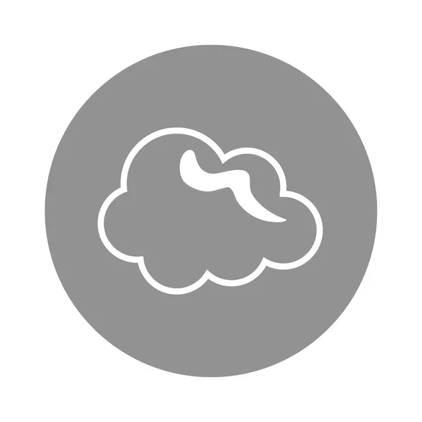 Symbole météo nuage — Image vectorielle