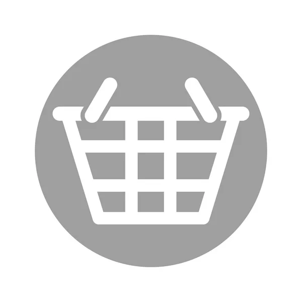 Cesta de compras símbolo — Vetor de Stock