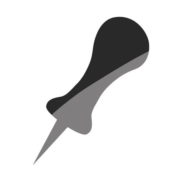 Poussez Pin Thumbtack — Image vectorielle