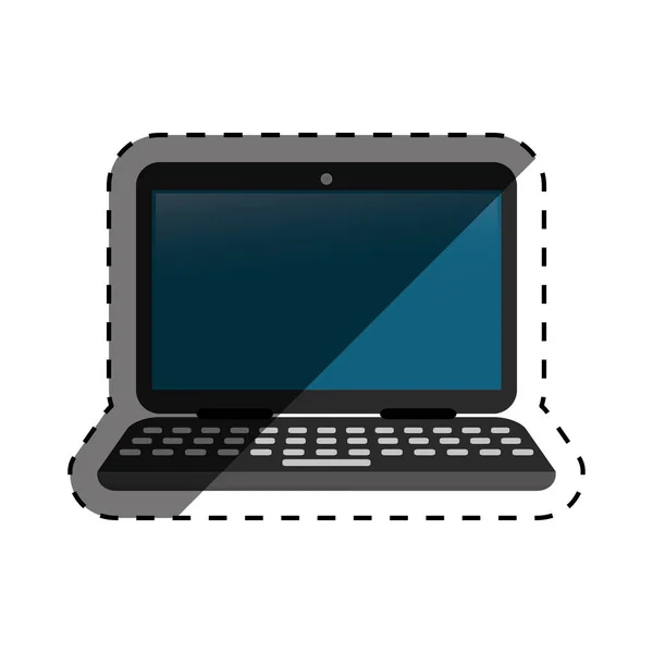 Ordinateur portable pc technologie — Image vectorielle