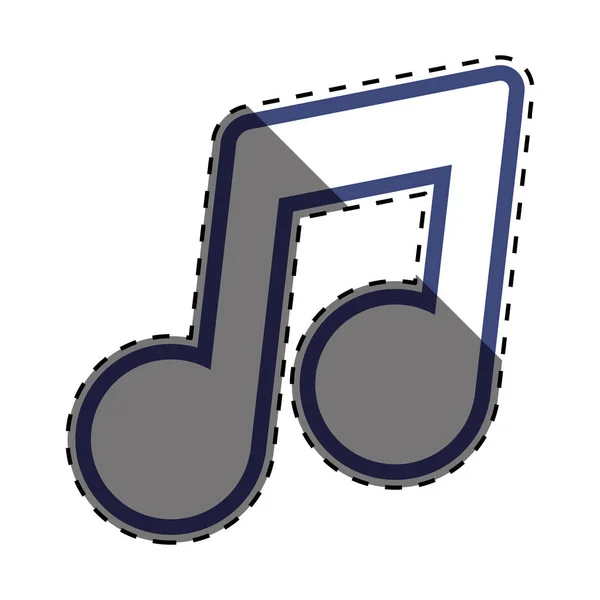 Symbole de note de musique — Image vectorielle