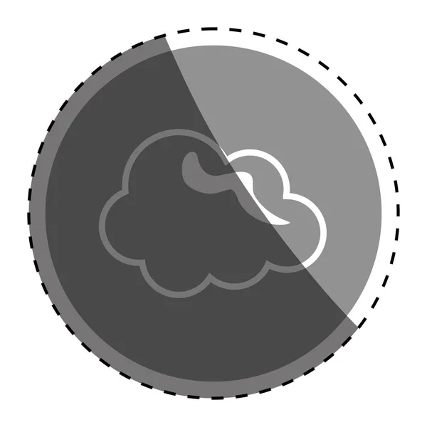 Wolk weer symbool — Stockvector