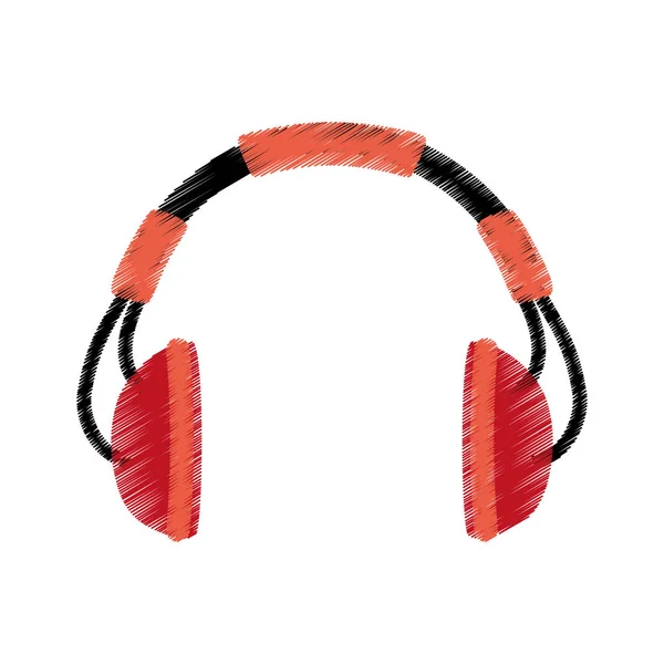 Music headphones device — Stock Vector