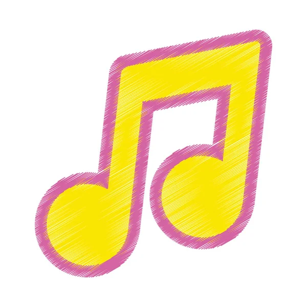 Simbolo della nota musicale — Vettoriale Stock