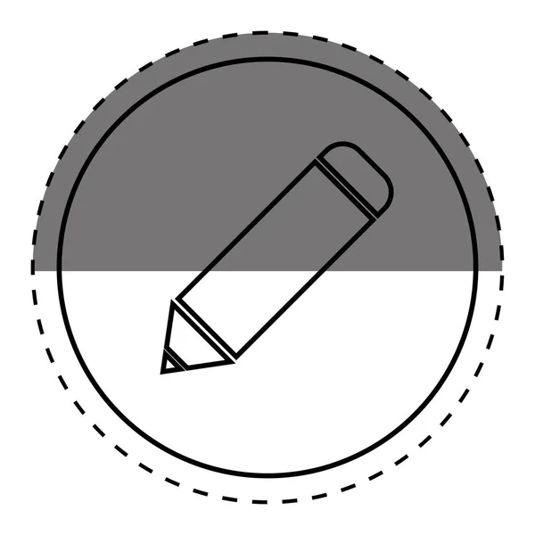 Símbolo de lápiz aislado — Vector de stock