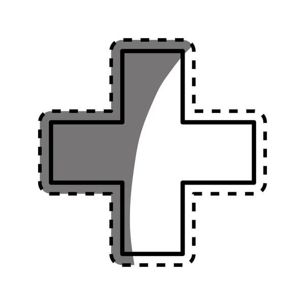 Croix médicale symbole — Image vectorielle