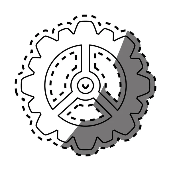 Roda engrenagem engrenagem —  Vetores de Stock