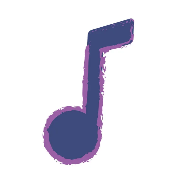 Symbole de note de musique — Image vectorielle