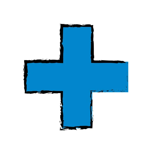 Lékařské symbolu kříže — Stockový vektor