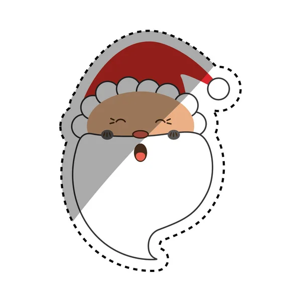 Santa Claus caricatura de Navidad — Vector de stock