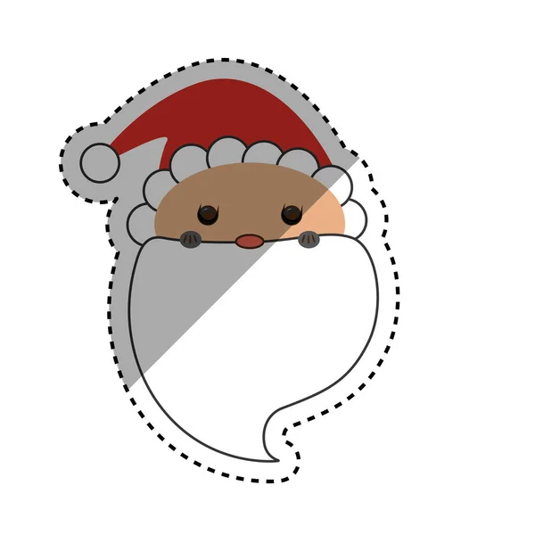 Santa Claus caricatura de Navidad — Vector de stock