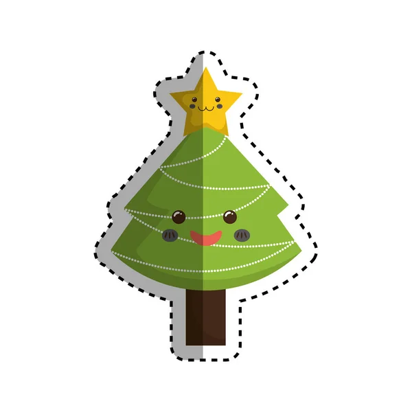 Pino de Navidad — Vector de stock