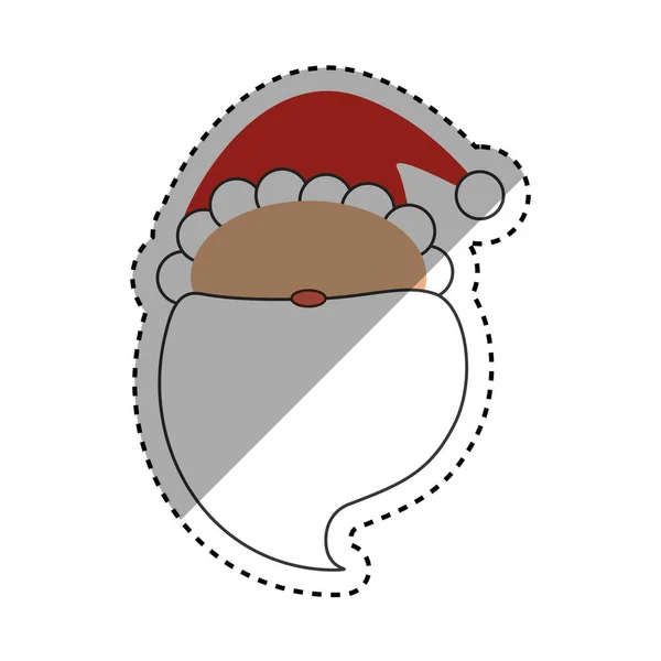 Santa Claus caricatura de Navidad — Vector de stock