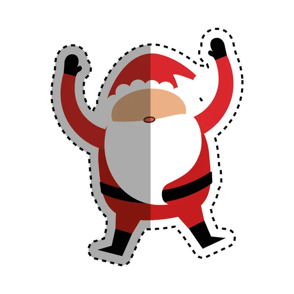 Weihnachtsmann-Weihnachtscartoon — Stockvektor
