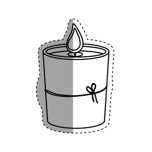 Dekorativní svíčka lázně — Stockový vektor