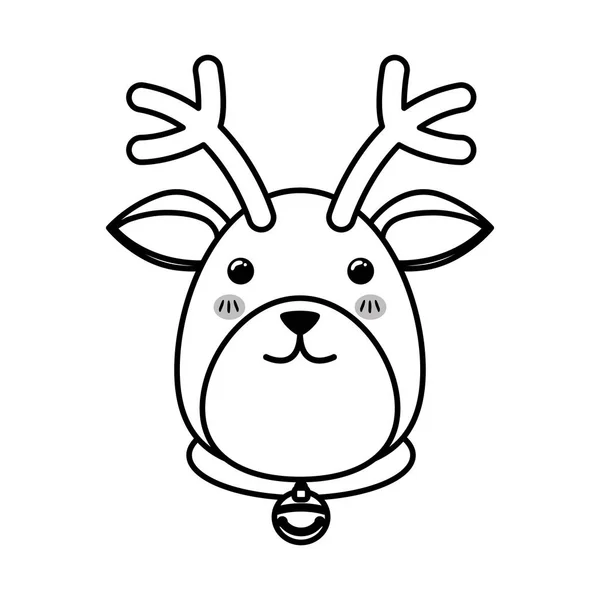 Bande dessinée de Noël renne — Image vectorielle
