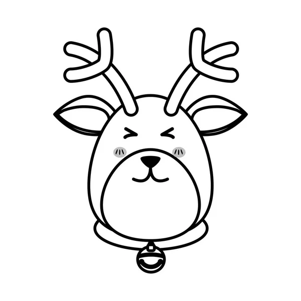 Desenhos animados de renas xmas — Vetor de Stock