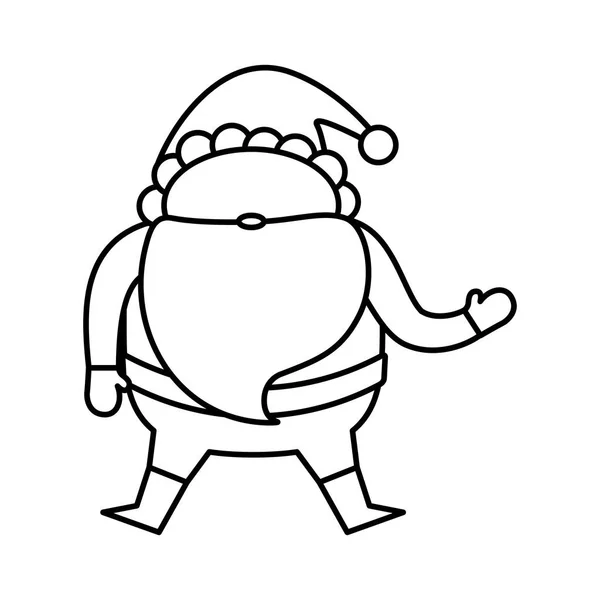 Santa Claus caricatura de Navidad — Vector de stock