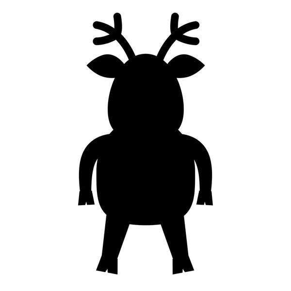 Reindeer xmas cartoon — Stock Vector