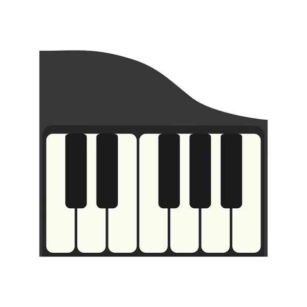 Instrumento de música de piano — Vector de stock