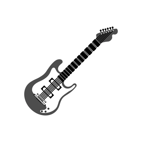Chitarra elettrica strumento musicale — Vettoriale Stock
