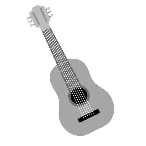 Instrumento de música guitarra — Vector de stock