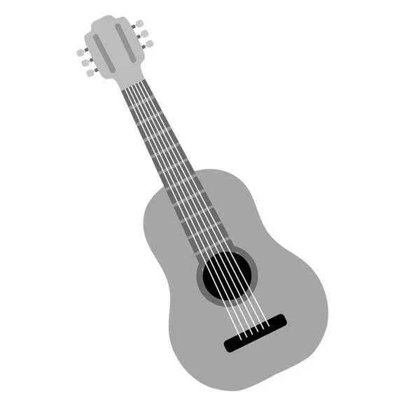 Guitare instrument de musique — Image vectorielle