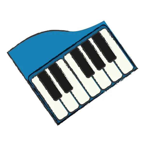 Piyano müzik enstrümanı — Stok Vektör