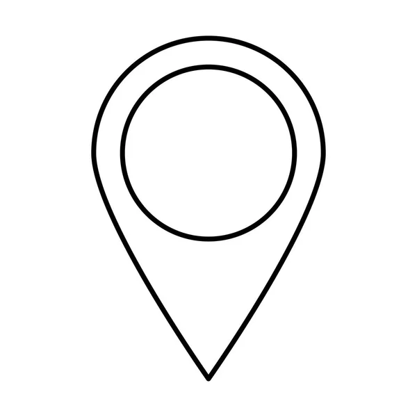 GPS kaart locatie — Stockvector