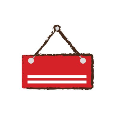 kart işareti boş asılı kroki