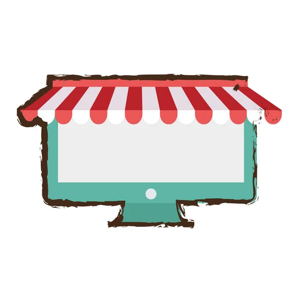 Compras tienda de Internet — Vector de stock