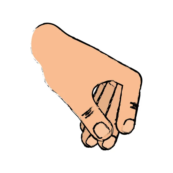 Hand som håller något — Stock vektor