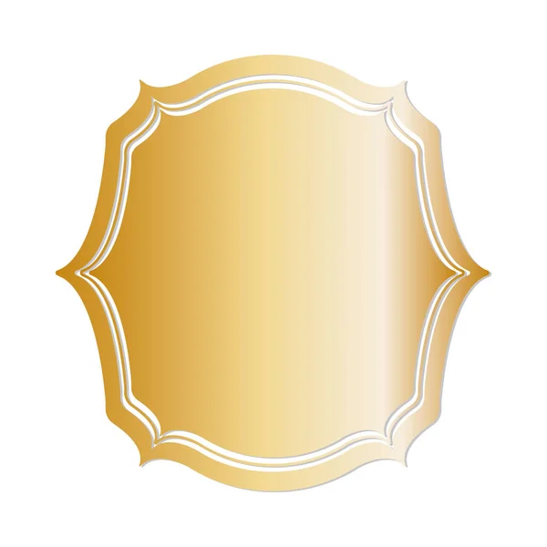 Gouden sier insignia — Stockvector