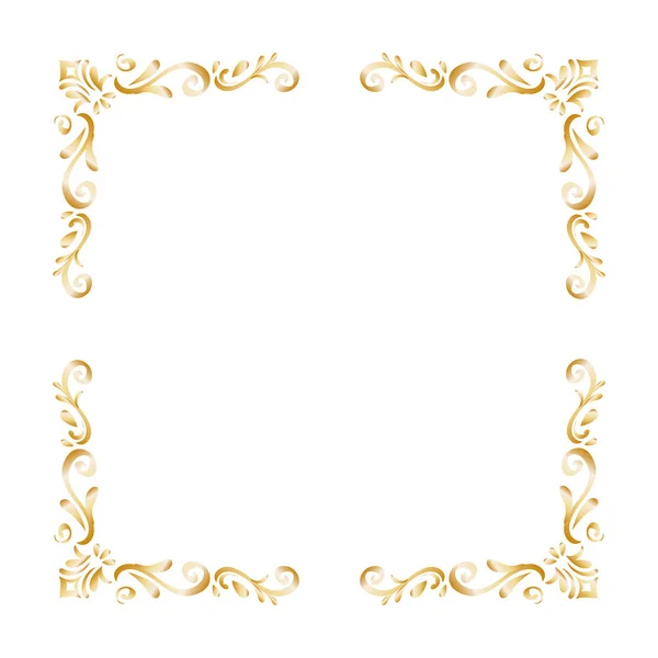 Gouden sier insignia — Stockvector