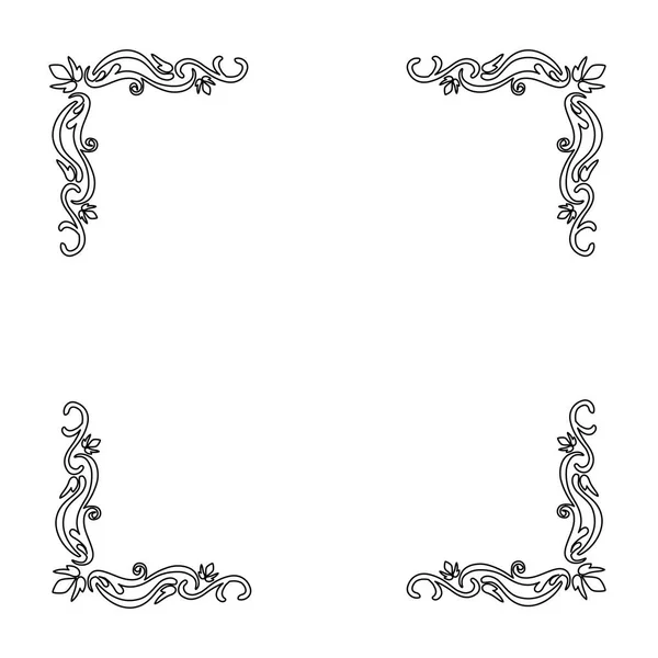 Insignes de bordure ornementale — Image vectorielle