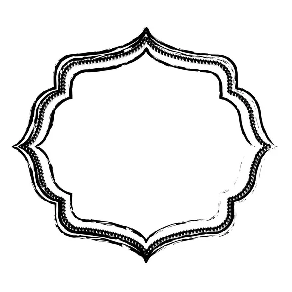 Decoratieve rand insignia — Stockvector