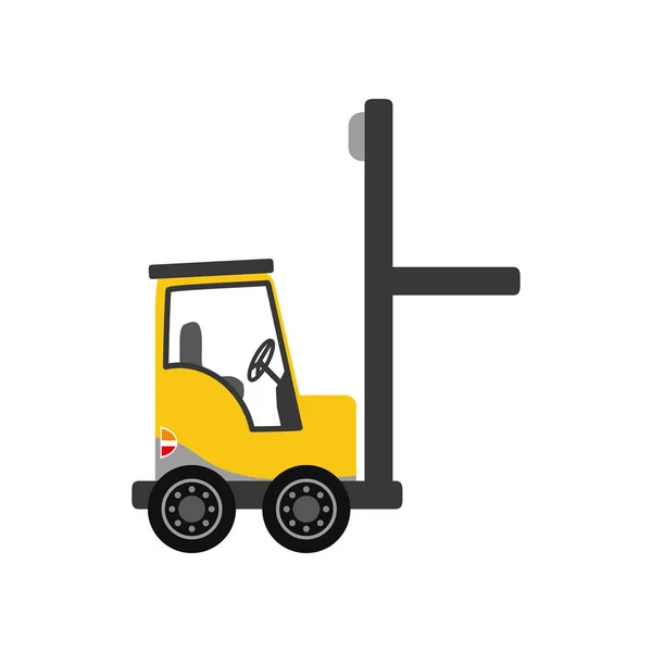 Chariot élévateur cargo de livraison — Image vectorielle