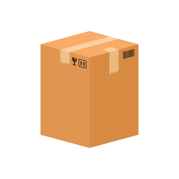 Delivery box shipping — Stock Vector