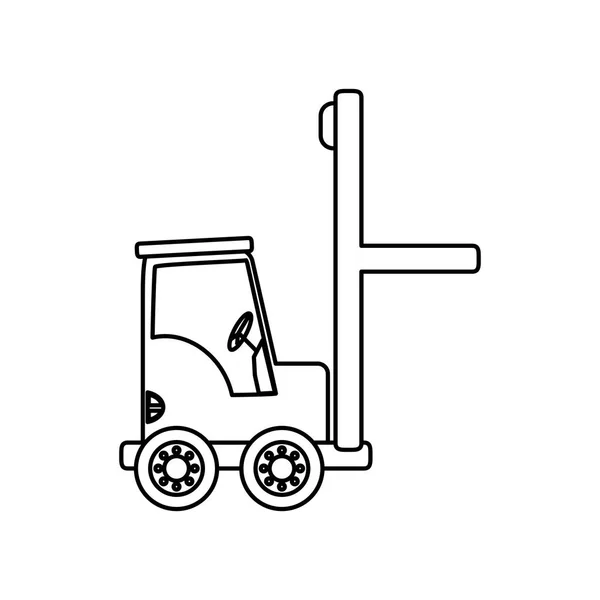 Forklift teslim kargo — Stok Vektör