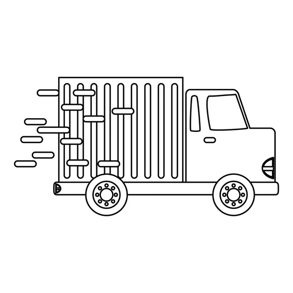 Entrega de transporte de caminhão —  Vetores de Stock