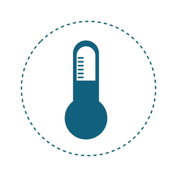 Thermometer instrument icoon — Stockvector
